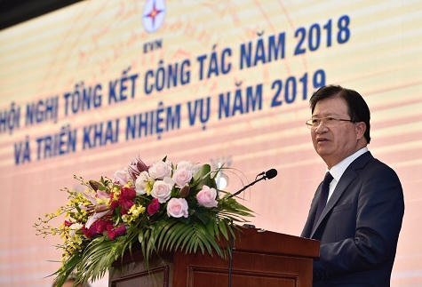 Phó Thủ tướng Trịnh Đình phát biểu tại Hội nghị.  (Ảnh: VGP/Nhật Bắc)