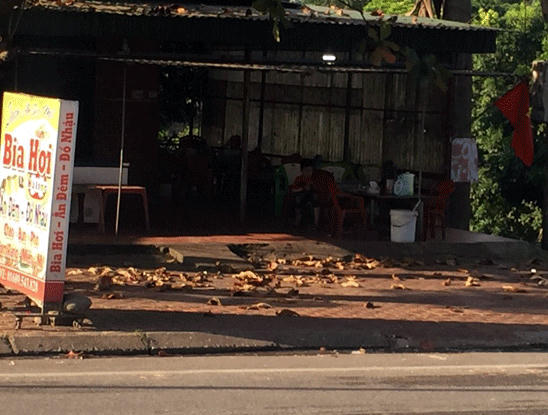 Hiện trường nơi xảy ra án mạng.