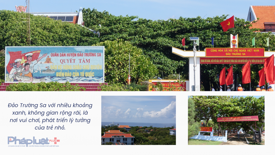Nụ cười trẻ thơ trên đảo Trường Sa