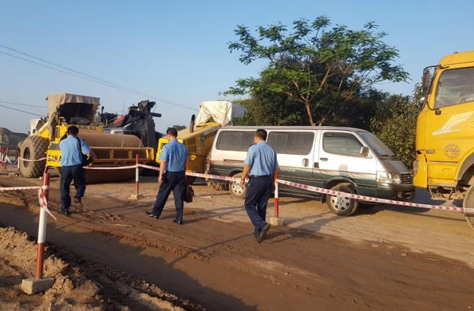 Các phương tiện đã rời khởi hiện trường lúc 17h chiều nay.