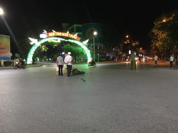 Lực lượng CSCĐ đã kịp thời có mặt tại hiện trường.