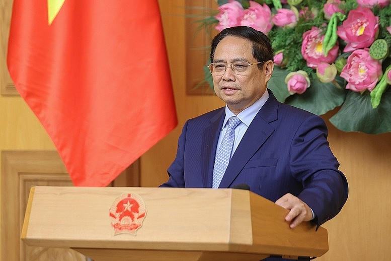 Thủ tướng Phạm Minh Chính kêu gọi Vương quốc Anh, các doanh nghiệp Anh thực hiện 6 đột phá cùng Việt Nam.