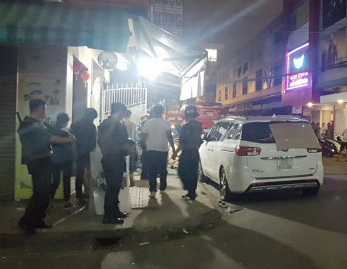 Công an có mặt tại một vụ hỗn chiến của 2 nhóm giang hồ trước đây. Ảnh: C.T