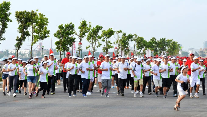 Sẽ có khoảng 4.000 người tại Đà Nẵng tham dự Ngày chạy Olympic vì sức khỏe toàn dân 2018. Ảnh: Ictdanang.