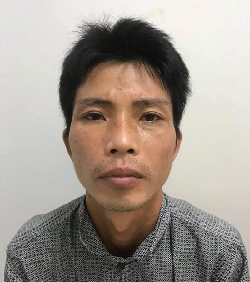 Nghi phạm Phạm Thanh Nhàn tại cơ quan Công an.Ả