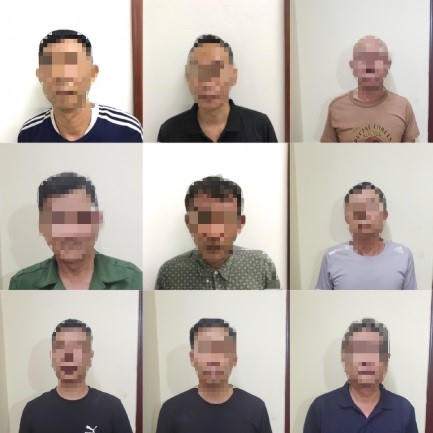 Các đối tượng bị khởi tố.