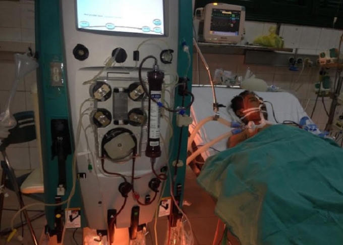 Ông V. V. T. đã tử vong sau một thời gian cấp cứu tại bệnh viện Việt Đức.