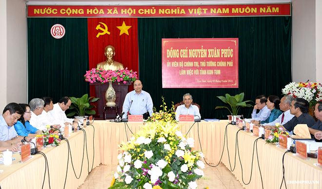 Thủ tướng nhận định Kon Tum có nhiều tiềm năng, lợi thế.