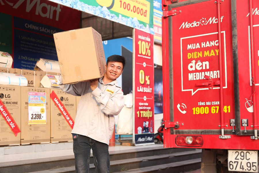 MediaMart luôn đảm bảo nguồn cung hàng hoá cũng như dịch vụ giao hàng nhanh chóng