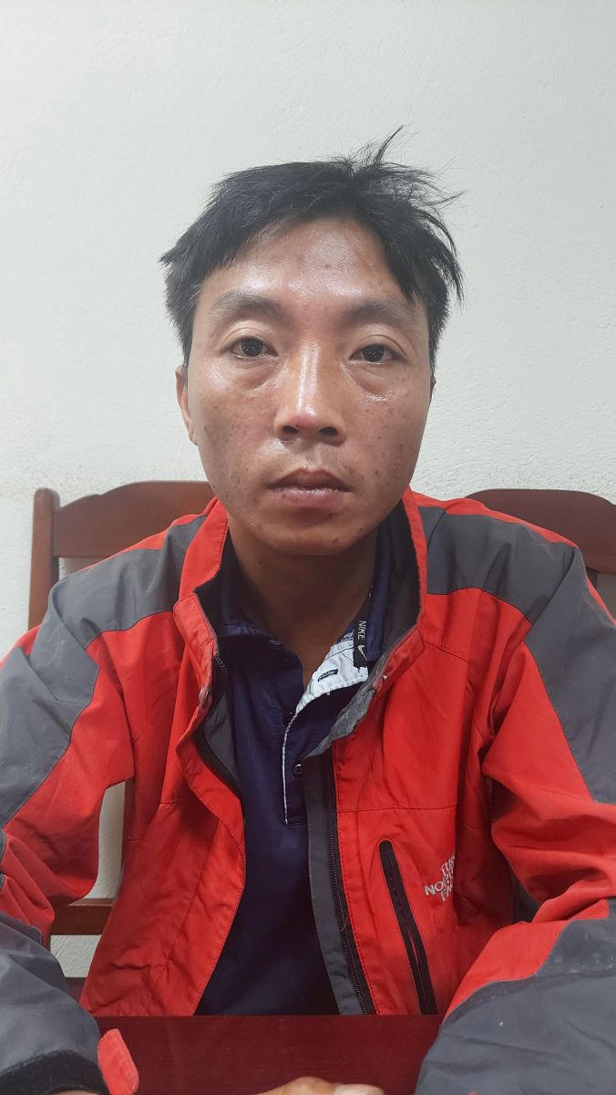 Đối tượng Nguyễn Văn Tư tại cơ quan công an.