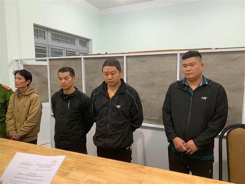 Bốn đối tượng bị khởi tố trong vụ án