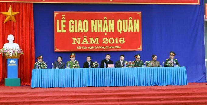 Toàn cảnh lễ giao quân.