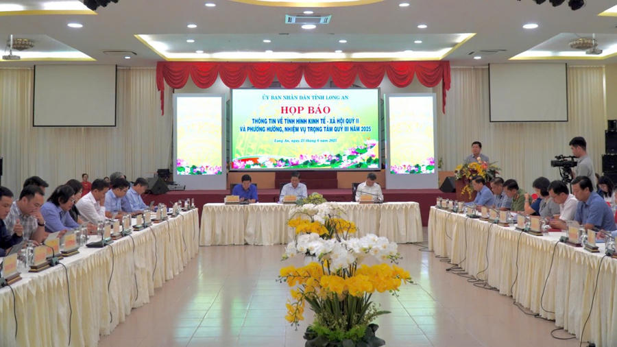 Huyện Tân Trụ đạt chuẩn nông thôn mới nâng cao trước đi sáp nhập. Ảnh: Kim Ngân