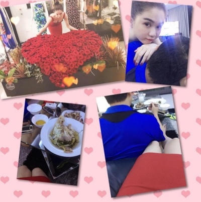 Trước đó, Ngọc Trinh đã đón Valentine bên người yêu sau 1 tuần xa cách. Ảnh: internet.