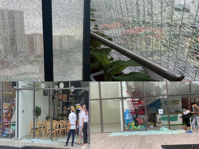 Các tấm kính cỡ lớn tự nổ vỡ gây thiệt hại, nguy hiểm và bất an cho cư dân.