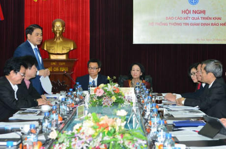 Chủ tịch UBND TP Hà Nội Nguyễn Đức Chung phát biểu tại hội nghị.