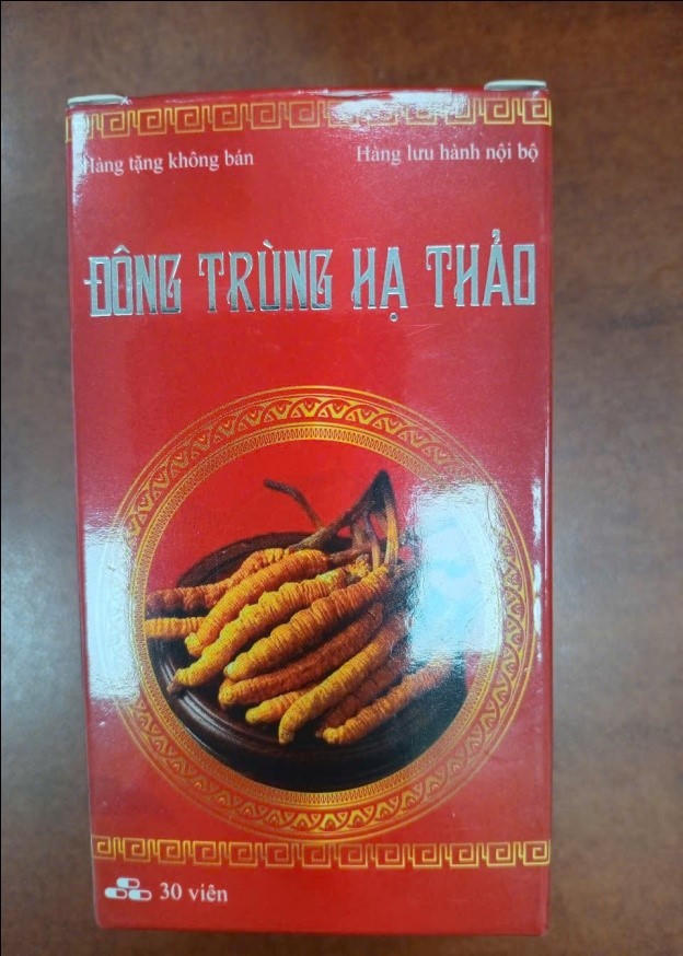 Sản phẩm “Đông trùng hạ thảo” bi thu hồi. (Ảnh: vfa.gov.vn)