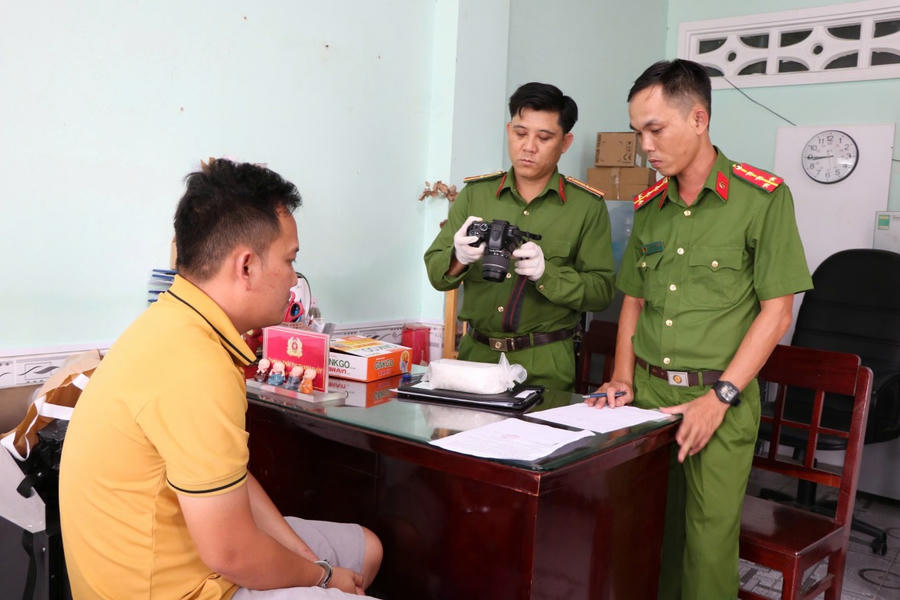 Lực lượng chức năng làm việc với đối tượng Nguyễn Minh Giới