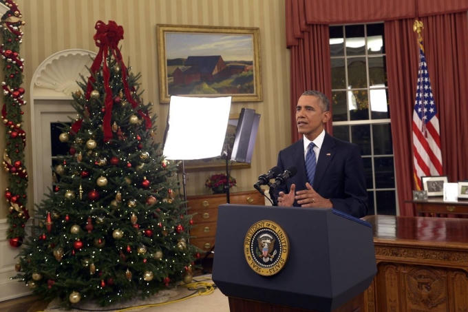 Tổng thống Hoa Kỳ Barack Obama có bài phát biểu về chủ nghĩa khủng bố (Ảnh: AP)