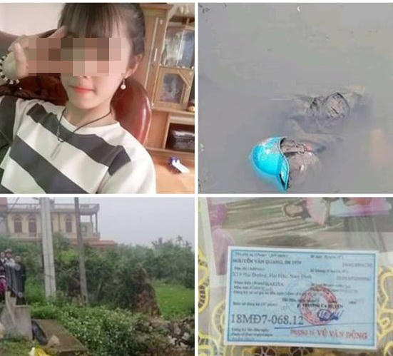 Sau 4 ngày mất tích, thi thể nữ sinh được phát hiện dưới mơng nước thuộc xã Hải Phú, Hải Hậu, Nam Định.