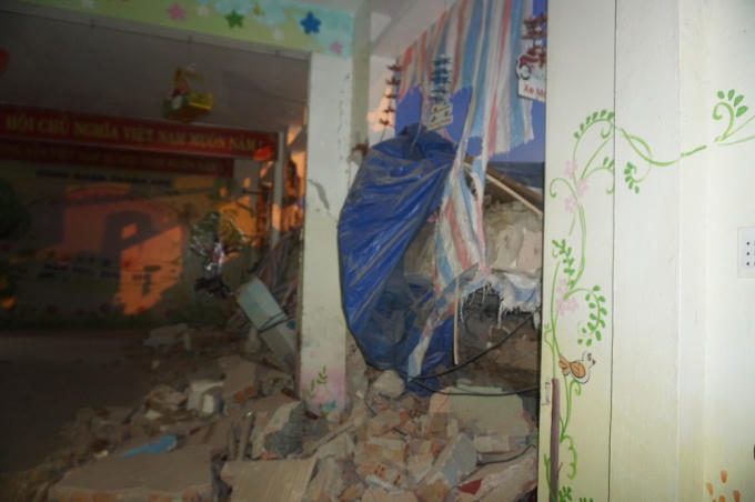 Vụ sập bờ tường trường mầm non Thuỷ Tiên năm 2017 liên quan đơn vị thi công bên cạnh không đảm bảo an toàn khi thi công công trình.