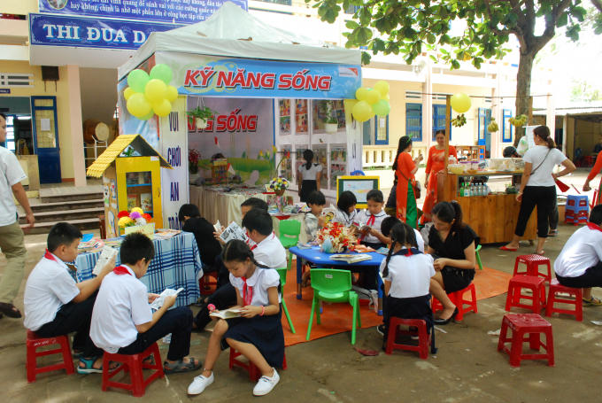 Ngày hội tạo không gian cho trẻ tham gia ngoài giờ và xây dựng thói quen đọc sách cho trẻ.