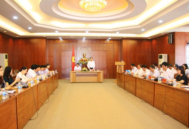 Quang cảnh uổi làm việc.