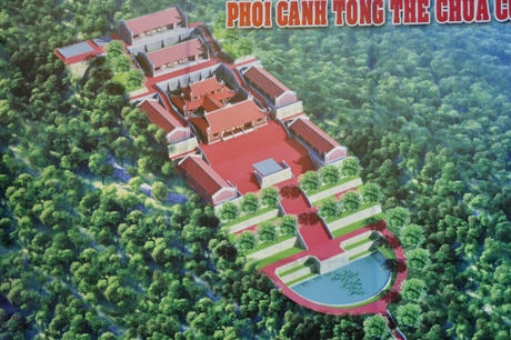 Phối cảnh tổng thể Chùa Cô Tô