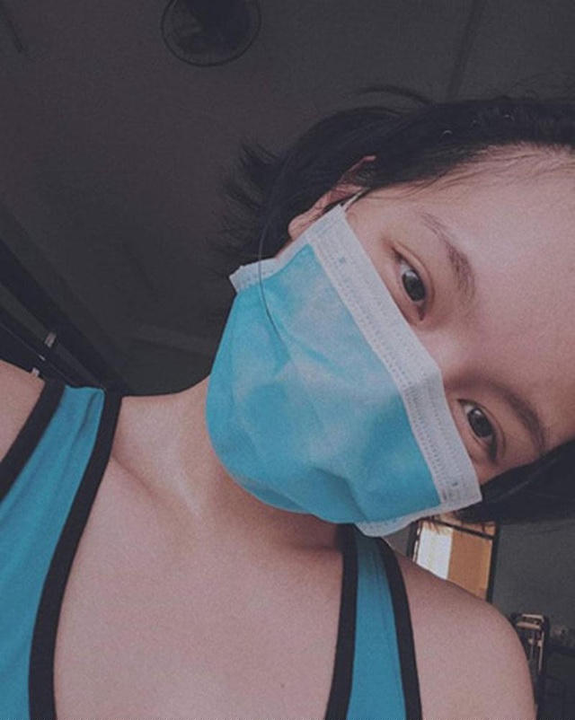 Hải Tú vừa trở về từ Pháp và đang tiến hành cách ly tập trung tại quận 12, TP. HCM.