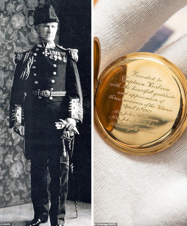 Thuyền trưởng Arthur Rostron (trái) đã tiến hành việc cứu hộ đối với những người còn sống sót sau vụ đắm tàu Titanic một cách tốt nhất có thể.