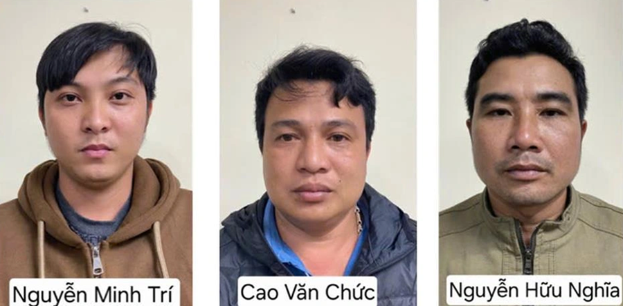 Một số bị can trong vụ án. Ảnh: CACC