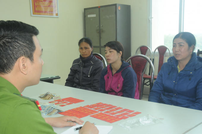 Các đồi tượng tại cơ quan công an.