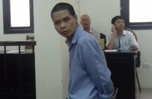 Bị cáo tại phiên tòa.