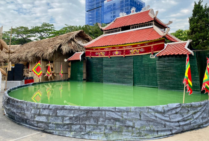 Nhà Thủy Đình, sân khấu biểu diễn rối nước.