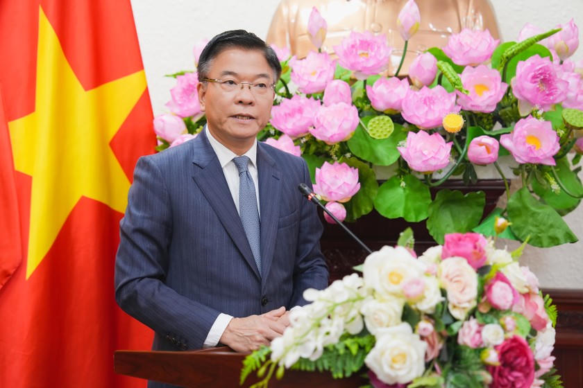 Phó Thủ tướng Chính phủ Lê Thành Long phát biểu giao nhiệm vụ tại Hội nghị.