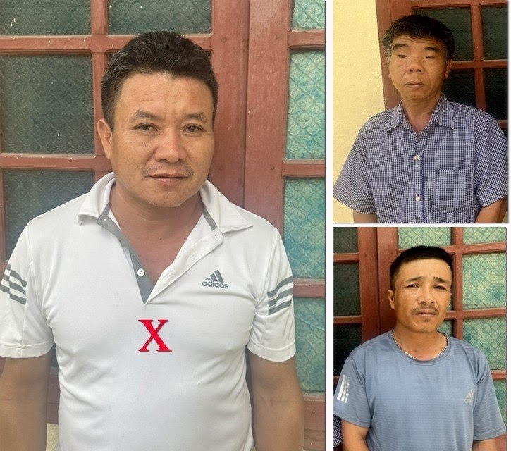 3 đối tượng bị bắt giữ. (Ảnh: Công an Thanh Hoá)