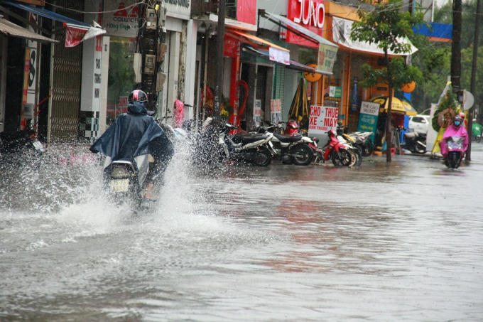 Tỉnh Thừa Thiên Huế trong một lần bị mưa lơn. (Ảnh: Hải Long)