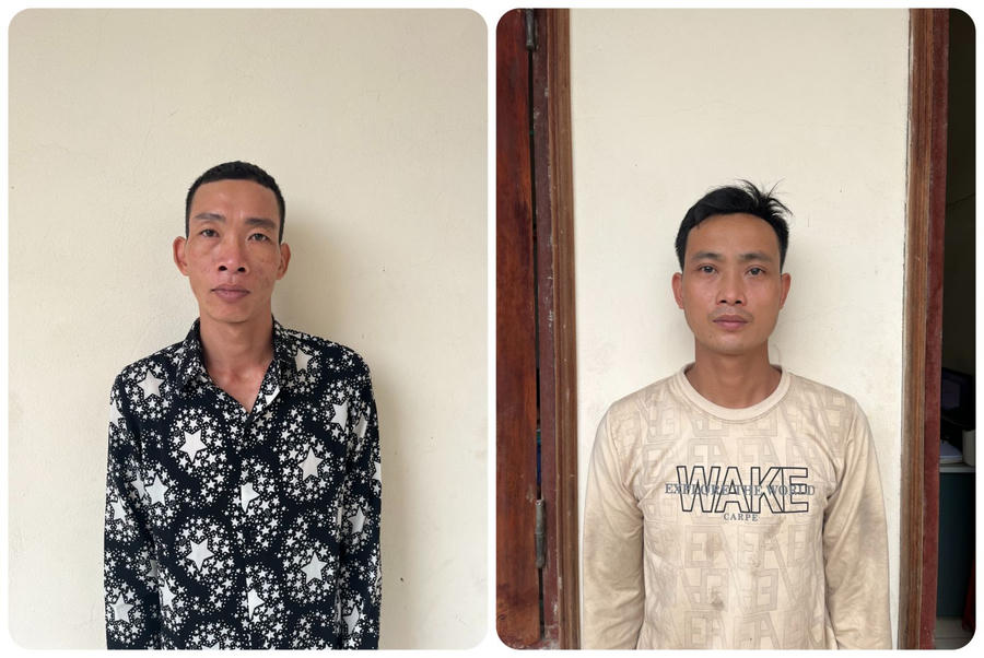 Hình ảnh đối tượng Đào Văn Lý (trái) và Lý Văn Chiến (phải)