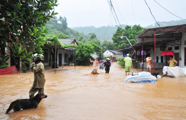 Lũ lớn c&ocirc; lập nhiều v&ugrave;ng ở TP L&agrave;o Cai v&agrave; B&aacute;t X&aacute;t