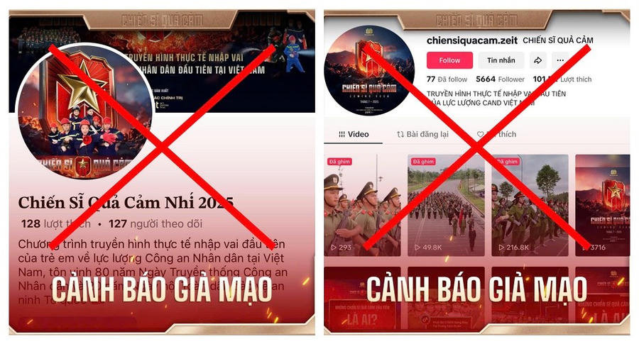 Trang fanpage chính thức của Chương trình “Chiến sĩ quả cảm”