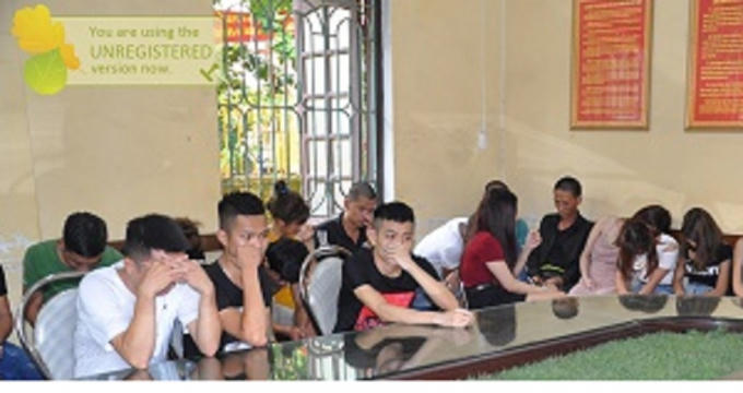 Các đối tượng sử dụng ma túy.