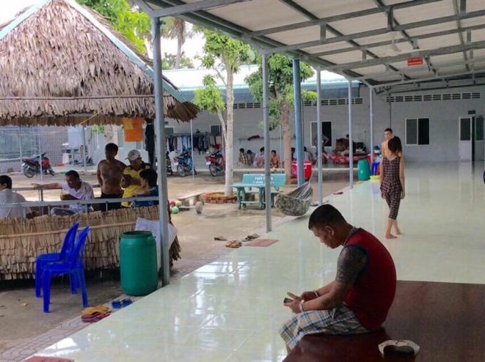 Khung cảnh bên trong trại cai nghiện.
