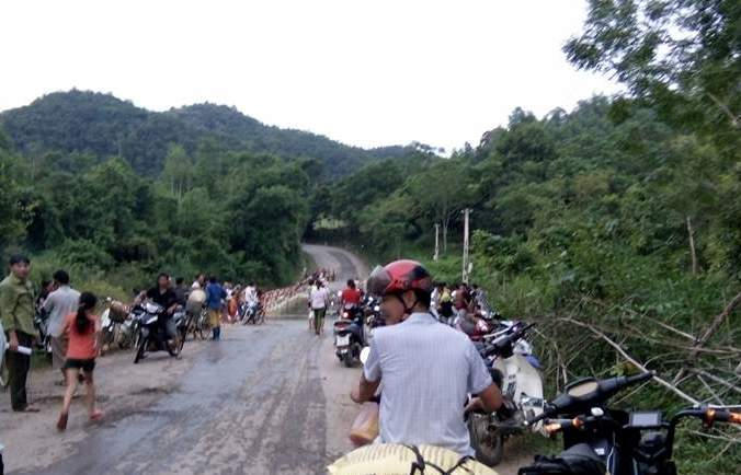 Đập Bai Mường, nơi phát hiện thi thể nam công nhân. (Ảnh: A.T)