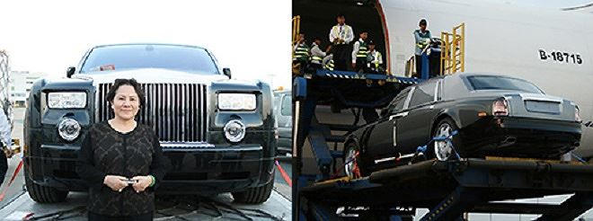 Bà Diệp ra sân bay đón chiếc Rolls Royce năm 2008.