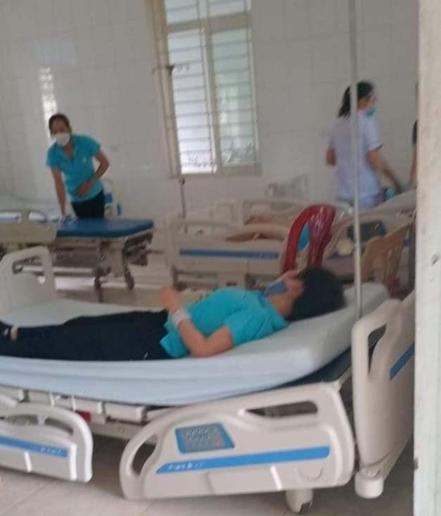 Nhiều công nhân đang được theo dõi taị bệnh viện.