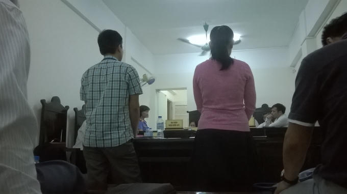 Anh và chị trong phiên tòa giải quyết quyền nuôi con sau ly hôn