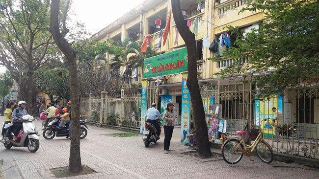 Trường mầm non Xe Lửa Gia Lâm nơi bé gái theo học.