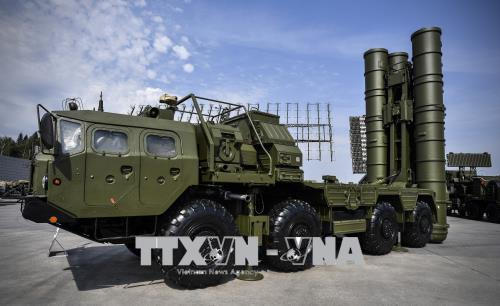 Hệ thống tên lửa S-400 được trưng bày tại Kubinka, ngoại ô Moskva. Ảnh: AFP/TTXVN