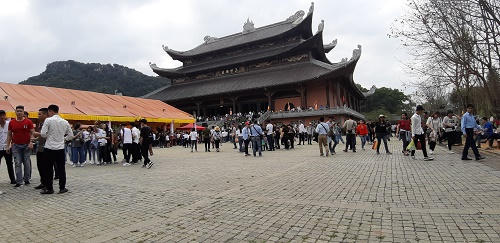 Khai Hội ch&ugrave;a B&aacute;i Đ&iacute;nh 2019: Cầu Quốc Th&aacute;i D&acirc;n an, Mưa thuận gi&oacute; h&ograve;a
