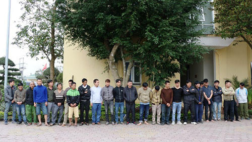 C&aacute;c đối tượng tại cơ quan c&ocirc;ng an.